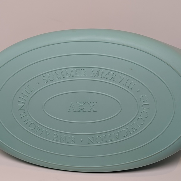 SOLD Gucci Logo Teal Rubber Tote - Picture 5 of 8